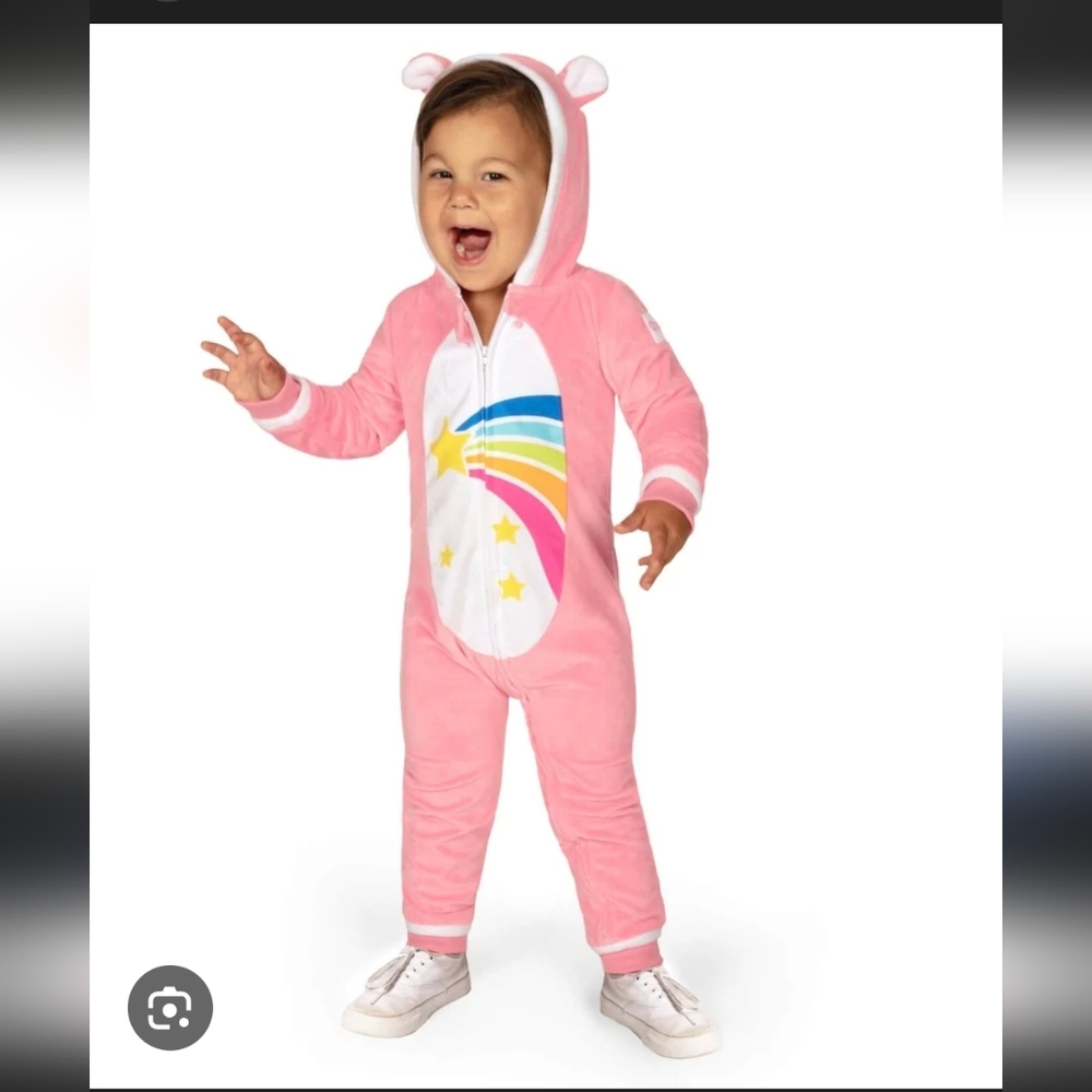 Tipsy Elves‎ Pink 80s Cartoon Bear Costume Size 2T